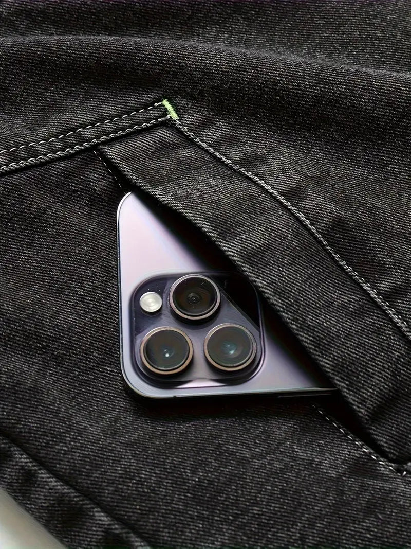 Geoffroy – Vintage-Denimjacke mit Fleecefutter