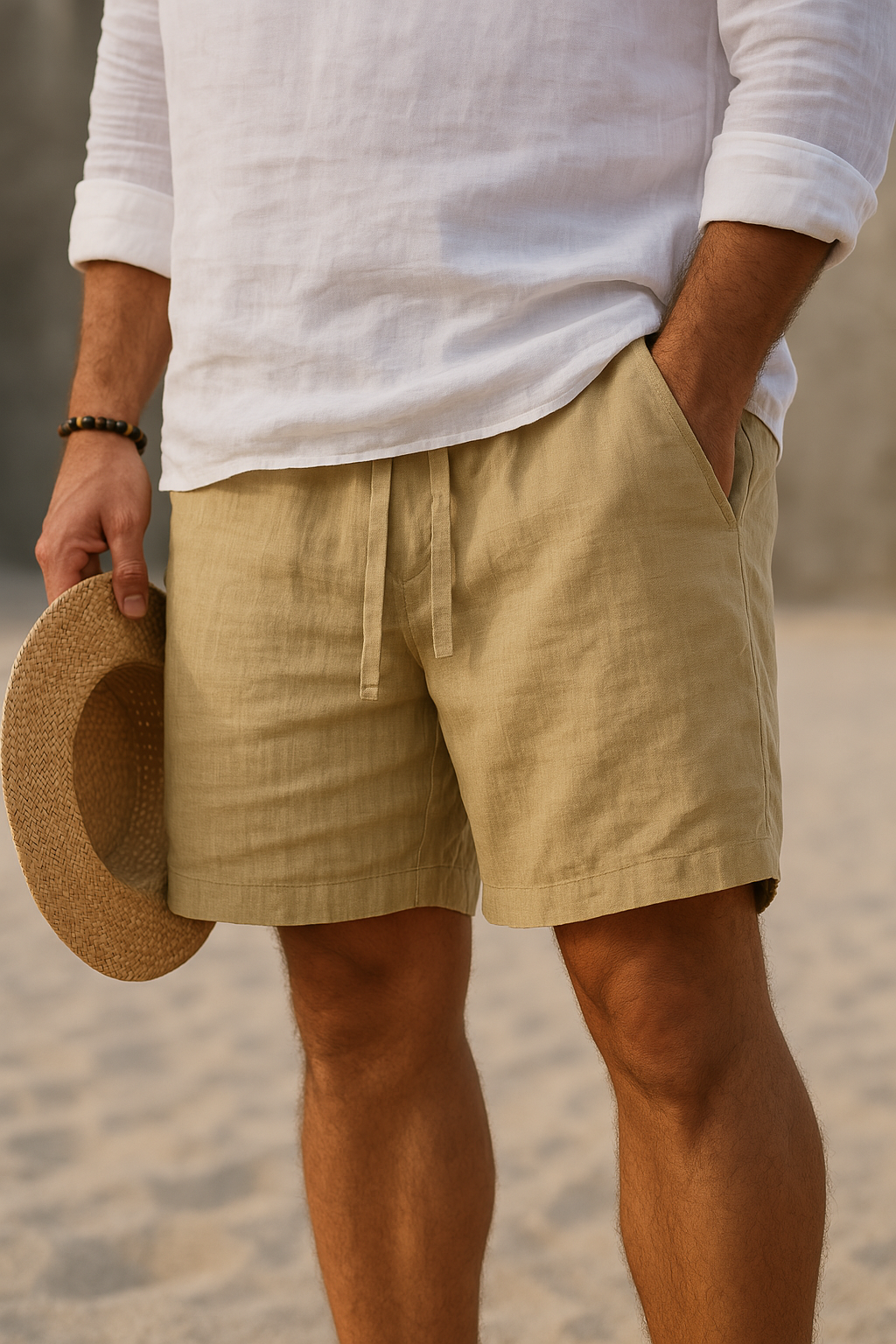 Lukas – Elegante Leinen-Shorts