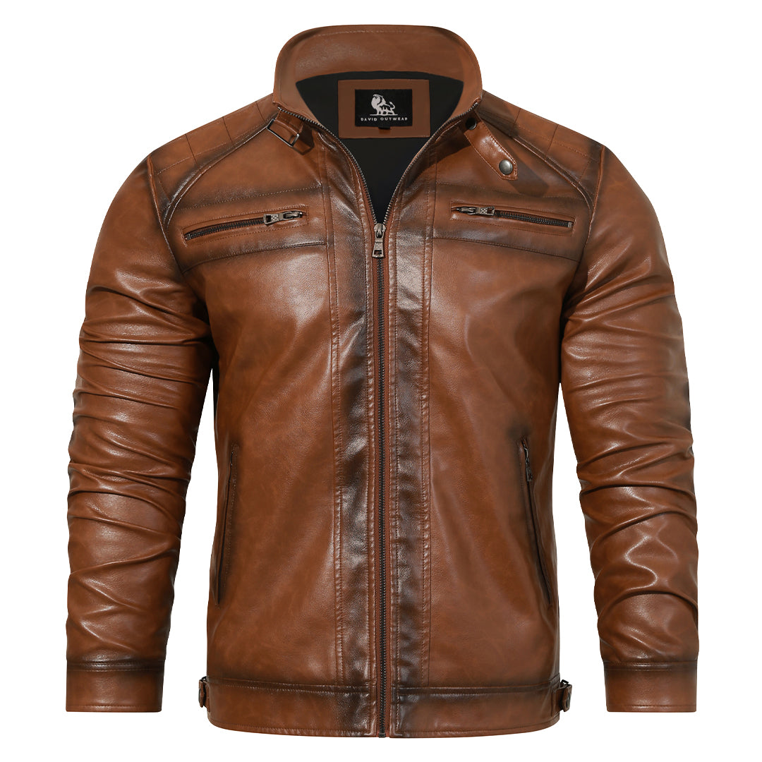 Roadster-Lederjacke