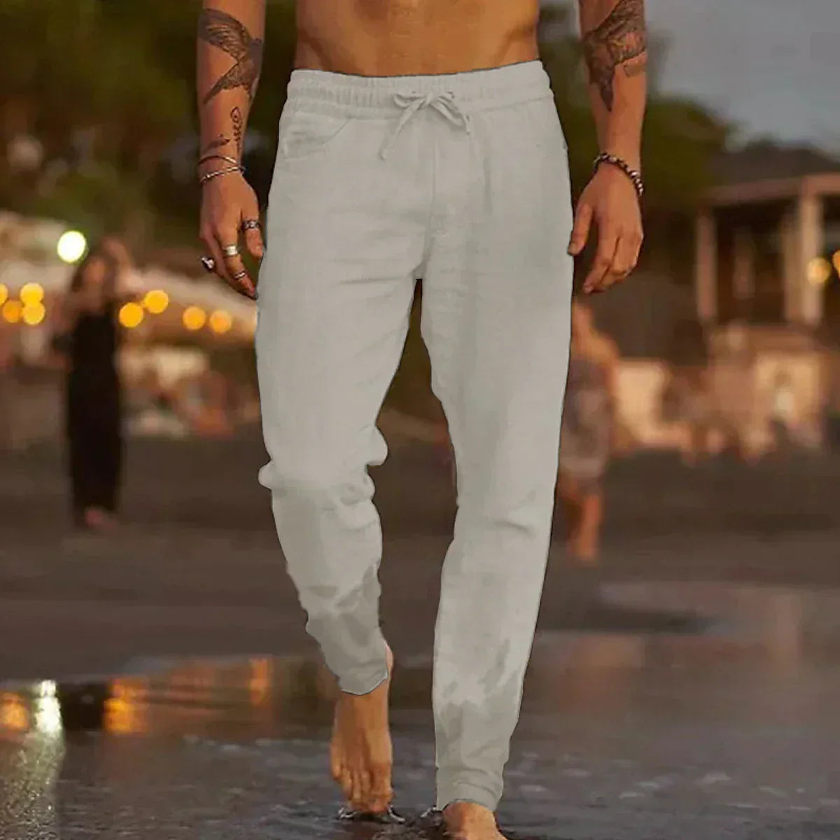 David – Elegante Leinen-Badehose
