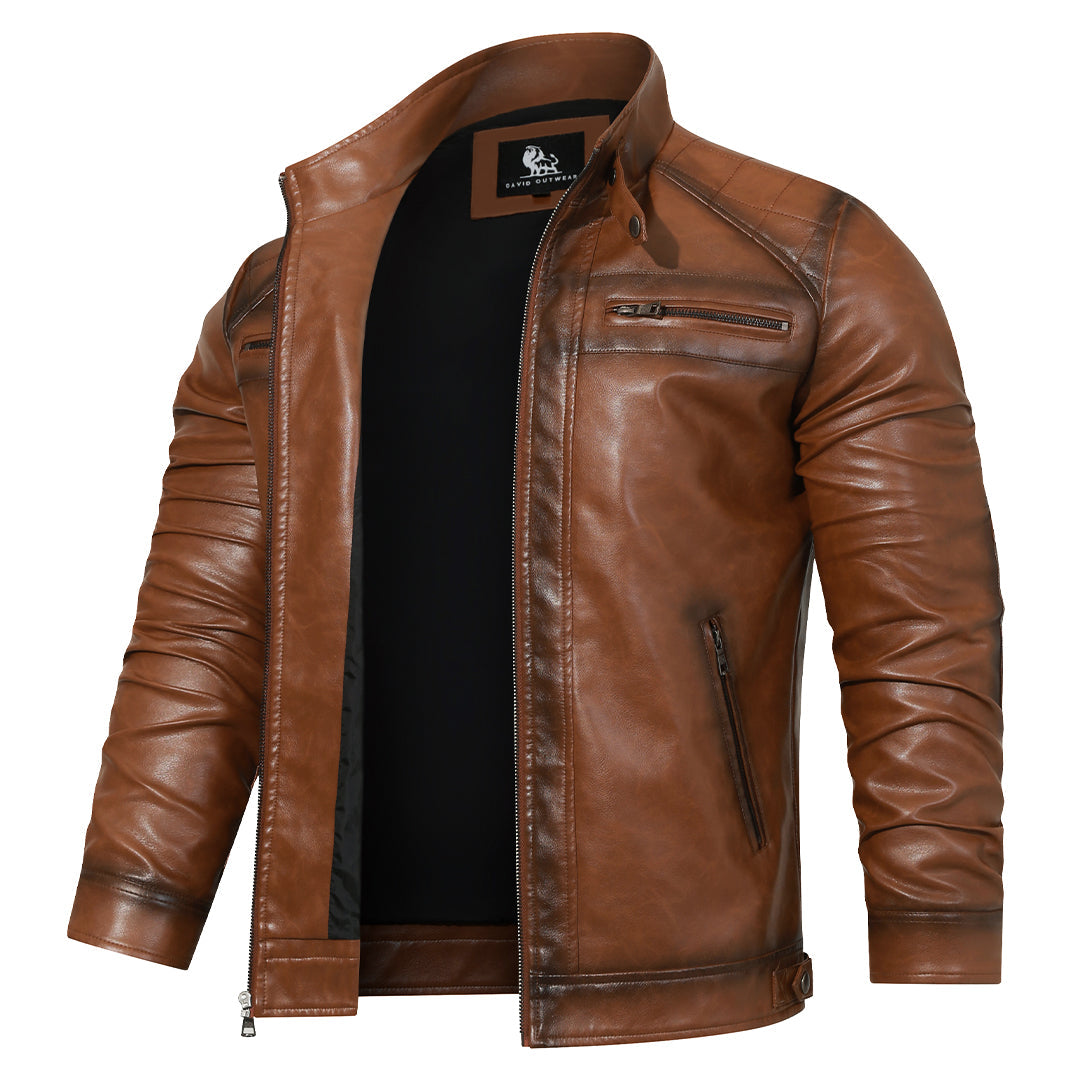 Roadster-Lederjacke